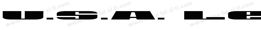 U.S.A. Leftalic字体转换